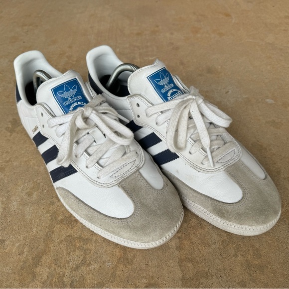 adidas Other - Adidas Samba ADV White Navy men’s size 10